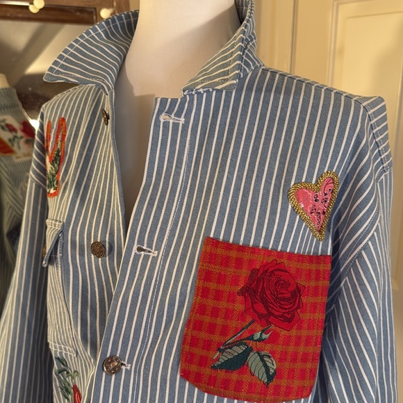 Denim and Bone Romeo Patched Jacket Free People - Picture 6 of 17